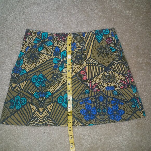 Zara/Boho Floral Geometric Mini Skirt – Size Medium/Trafaluc Mini Skirt - Picture 2 of 11